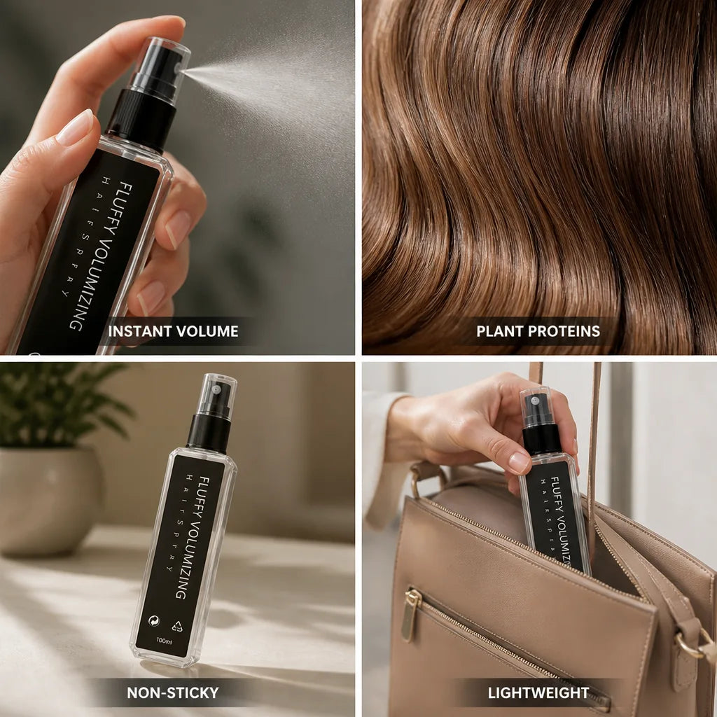 Hair Volume Spray With Plant Proteins Lightweight & Residue-Free