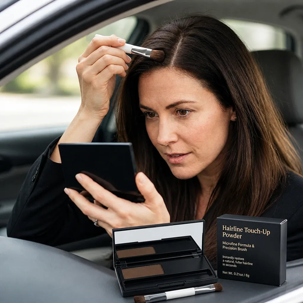 Hairline Touch-Up Powder Microfine Formula & Precision Brush