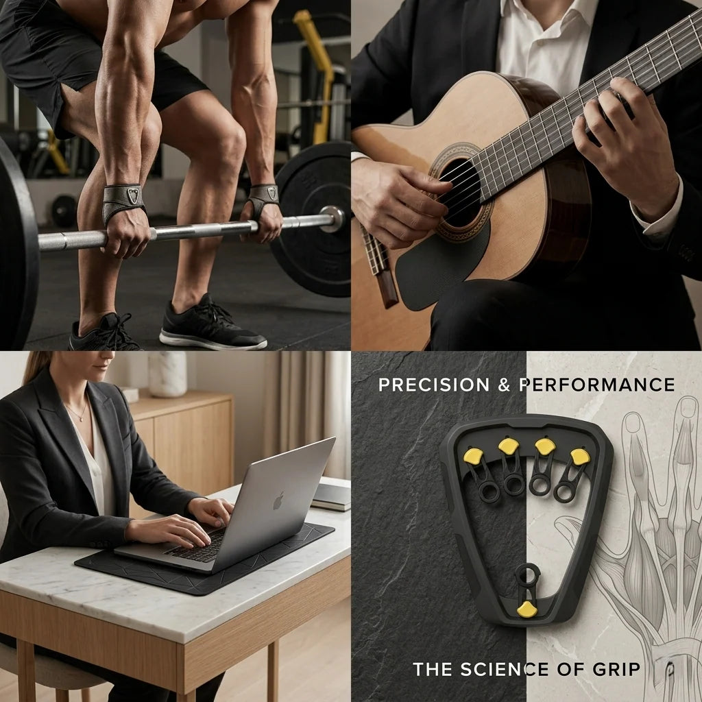 Hand & Finger Trainer Adjustable Resistance Ergonomic Grip