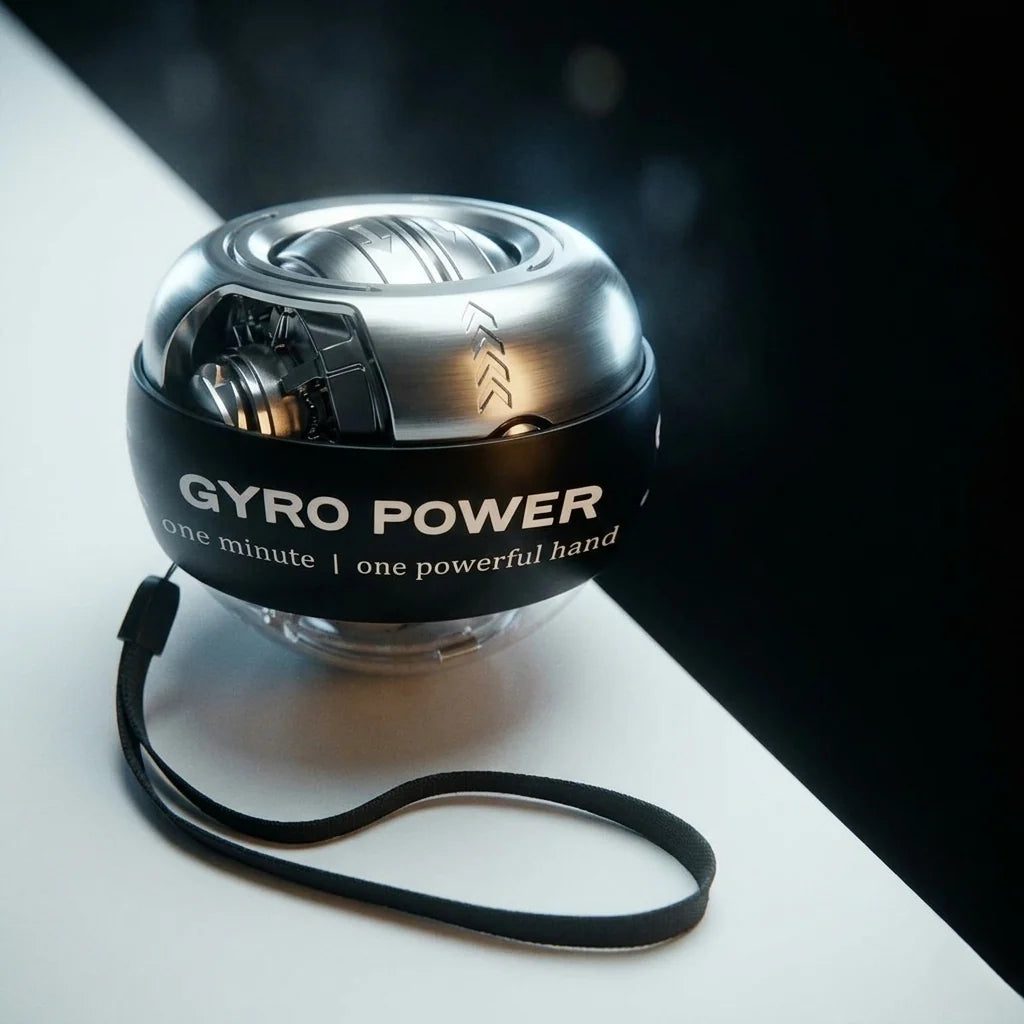 Hand Grip Trainer Ball Gyroscopic Resistance Portable LED