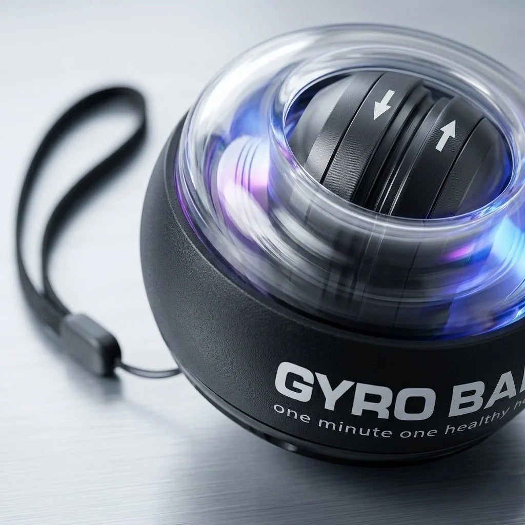 Hand Grip Trainer Ball Gyroscopic Resistance Portable LED