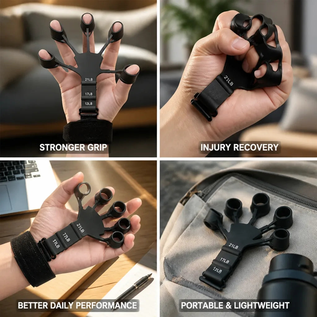 Hand Grip Trainer Silicone Adjustable Resistance
