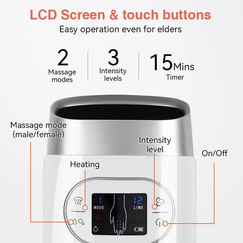 Hand Massager Air Compression Cordless USB Rechargeable