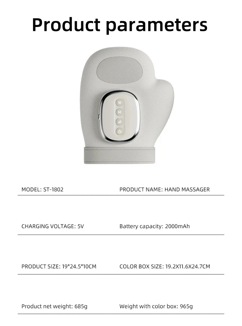 Hand Massager Cordless Air Compression & Heat