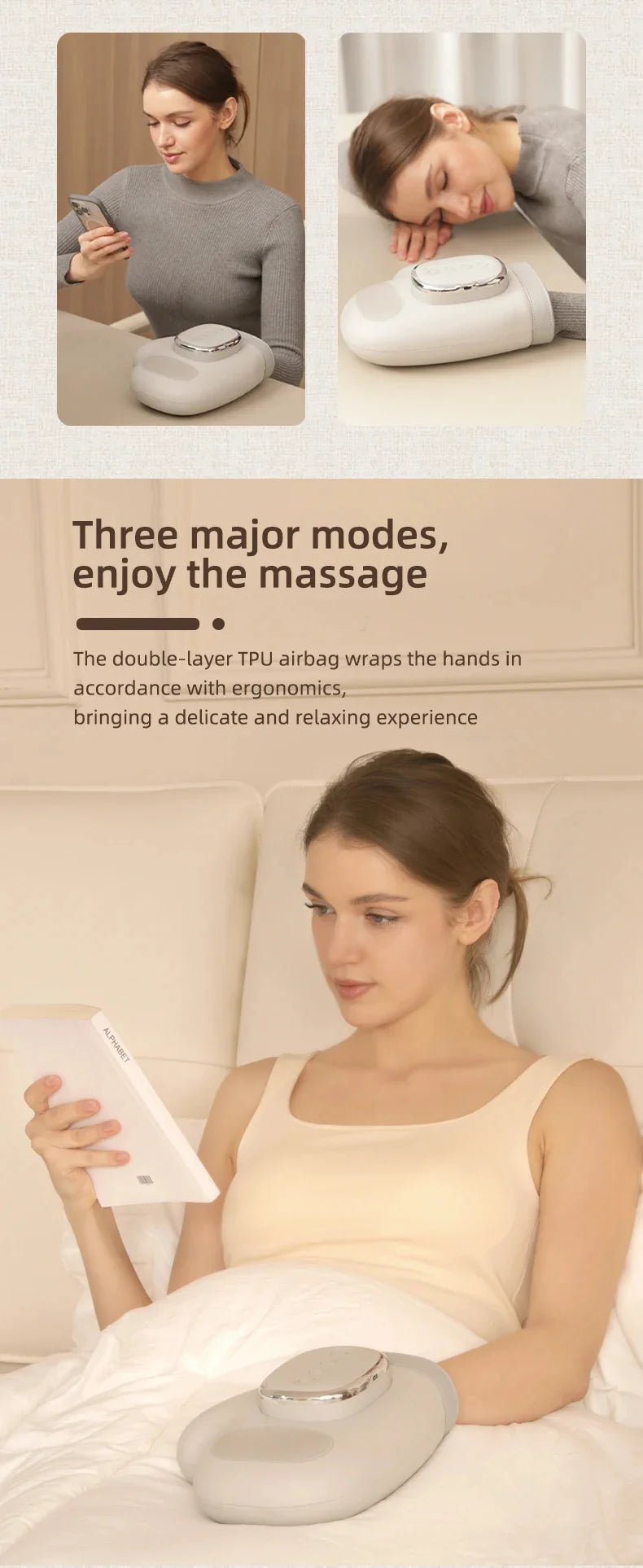 Hand Massager Cordless Air Compression & Heat