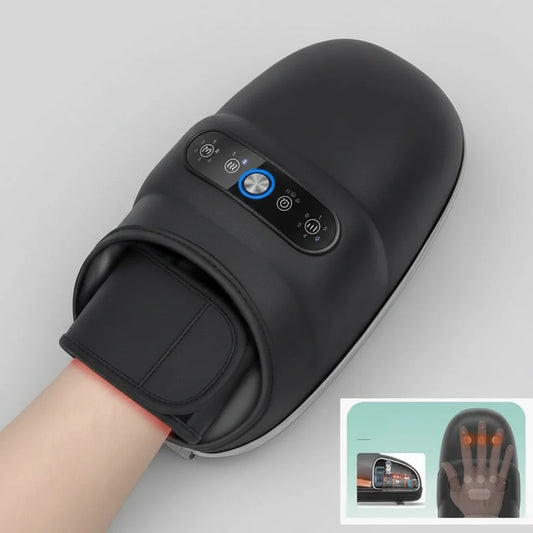 Hand Massager Cordless Rechargeable Air Compression & Heat