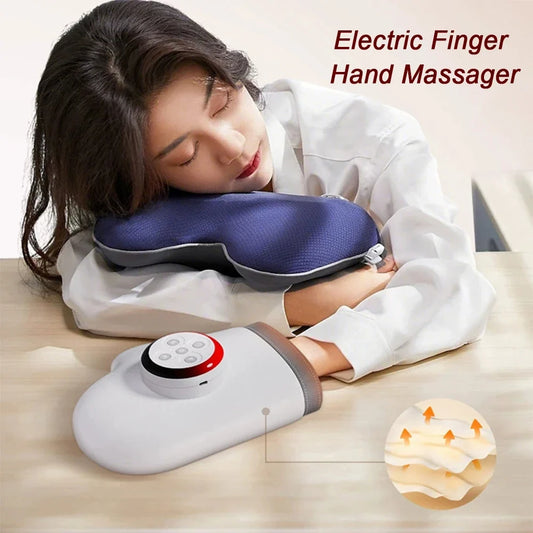 Hand Massager Cordless Rechargeable Air Compression & Heat