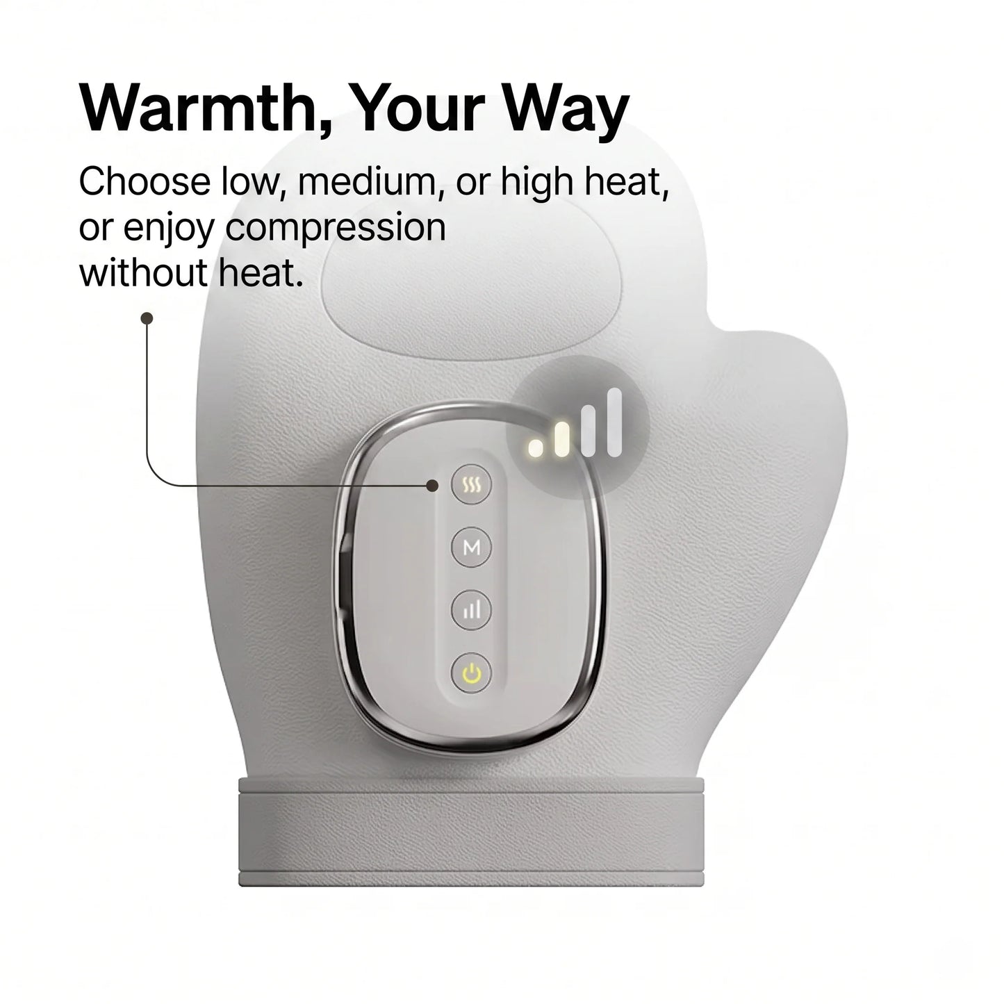 Hand Massager Heated Air Compression & Rechargeable
