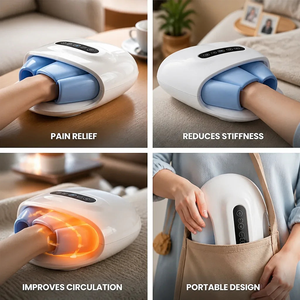 Hand Massager Portable Electric Pain & Stiffness Relief