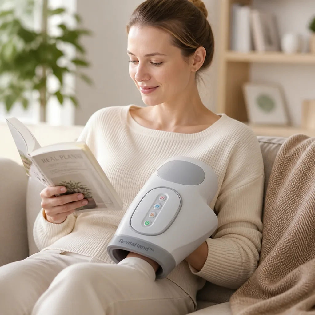 Hand Massager with Heat, Compression & Vibration for Daily Pain Relief