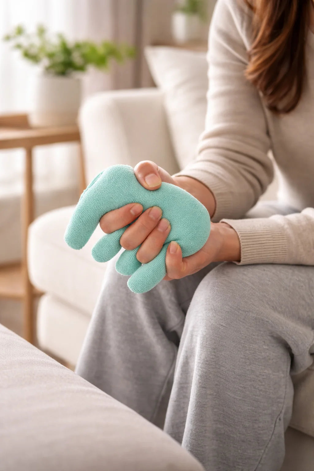 Hand Relaxation Cushion Ergonomic Memory Foam Breathable Cover
