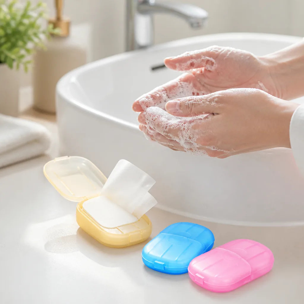 Hand Soap Sheets Dissolvable Instant Lather 20 Pack