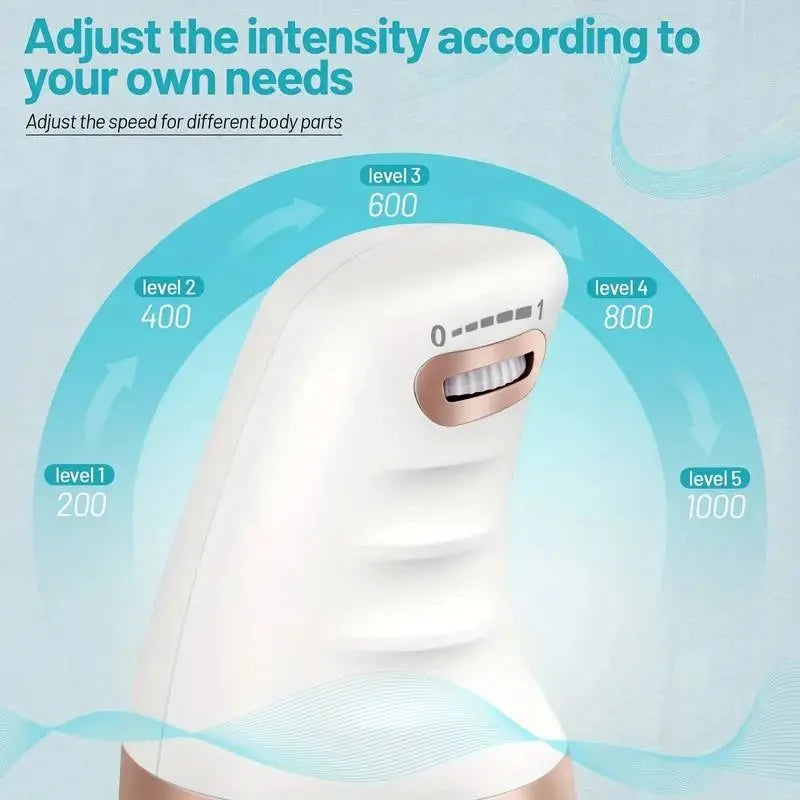 Handheld Body Massager 360° Rotating Vibration & Stepless Speed Control