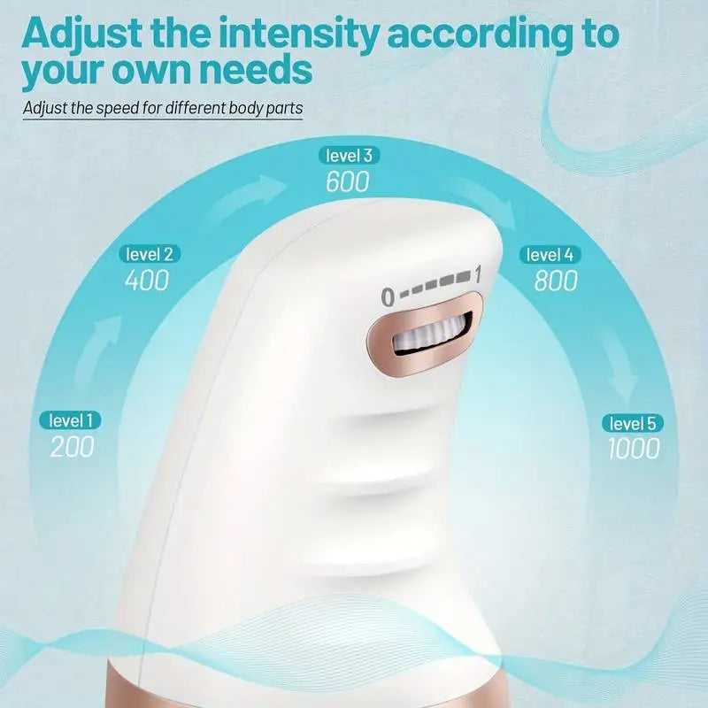 Handheld Body Massager 360° Rotating Vibration & Stepless Speed Control