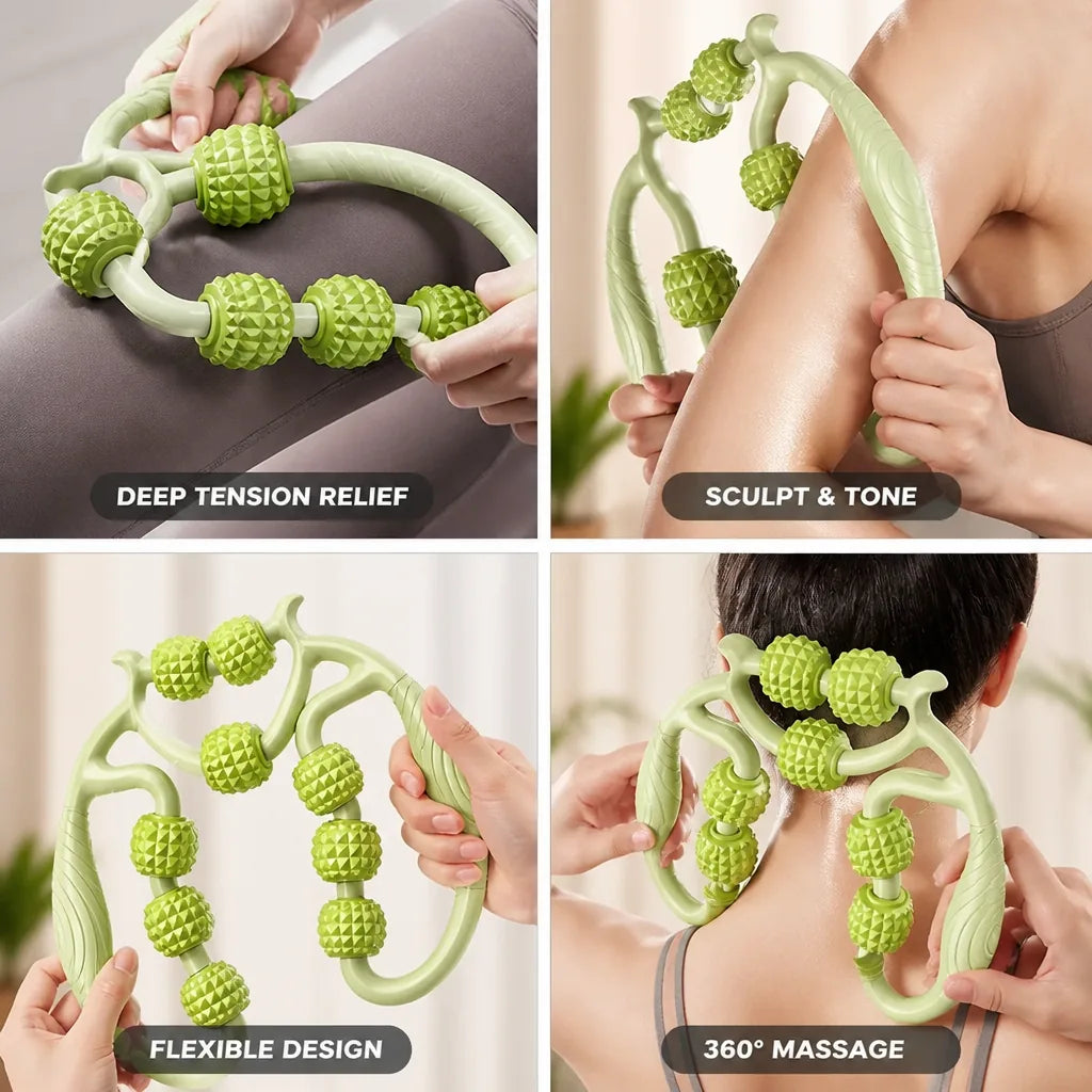 Handheld Body Massager Deep-Tissue Relief For Arms & Legs