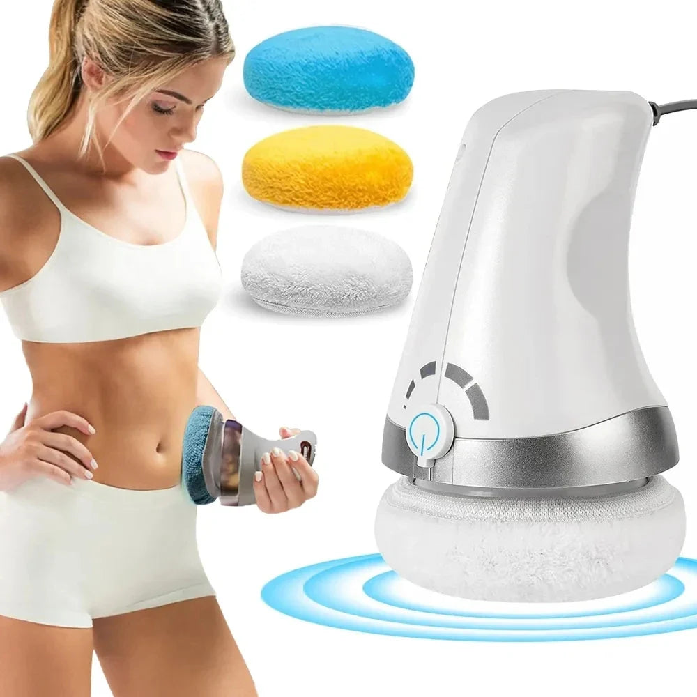 Handheld Body Massager Padded Rolling Head Washable Cover