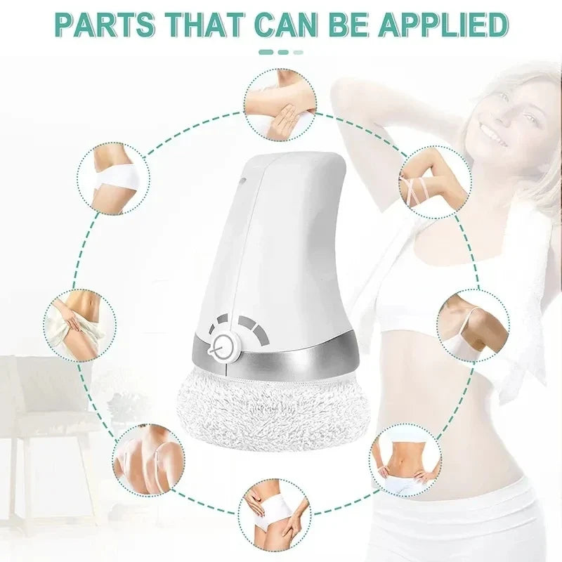 Handheld Body Massager Padded Rolling Head Washable Cover
