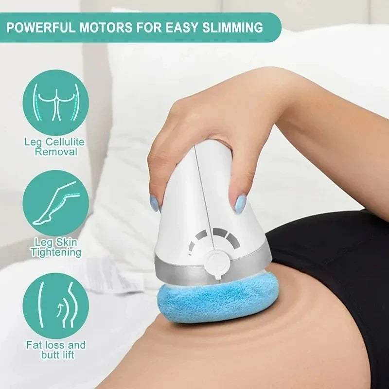 Handheld Body Massager Padded Rolling Head Washable Cover