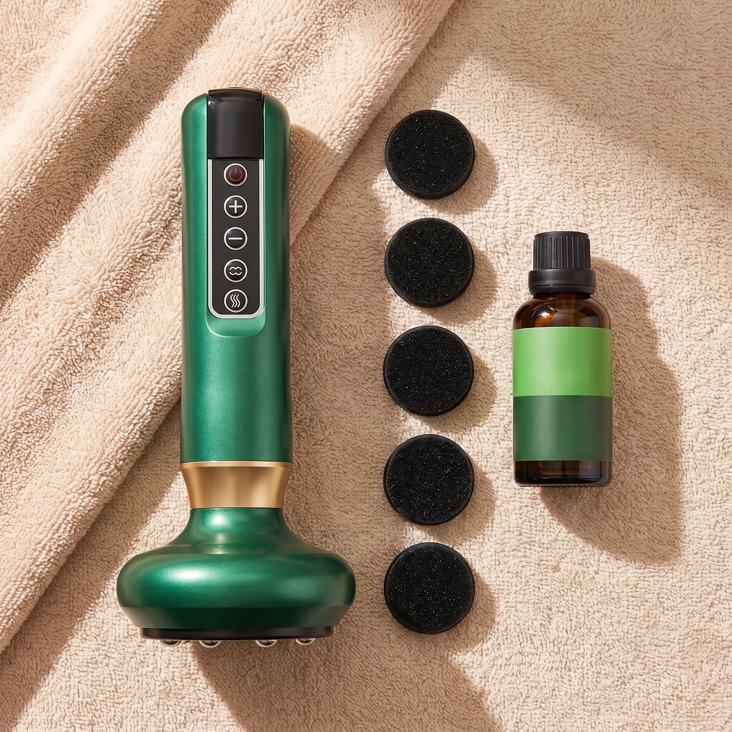 Handheld Cupping Massager Cordless Heated Rim 12 Levels