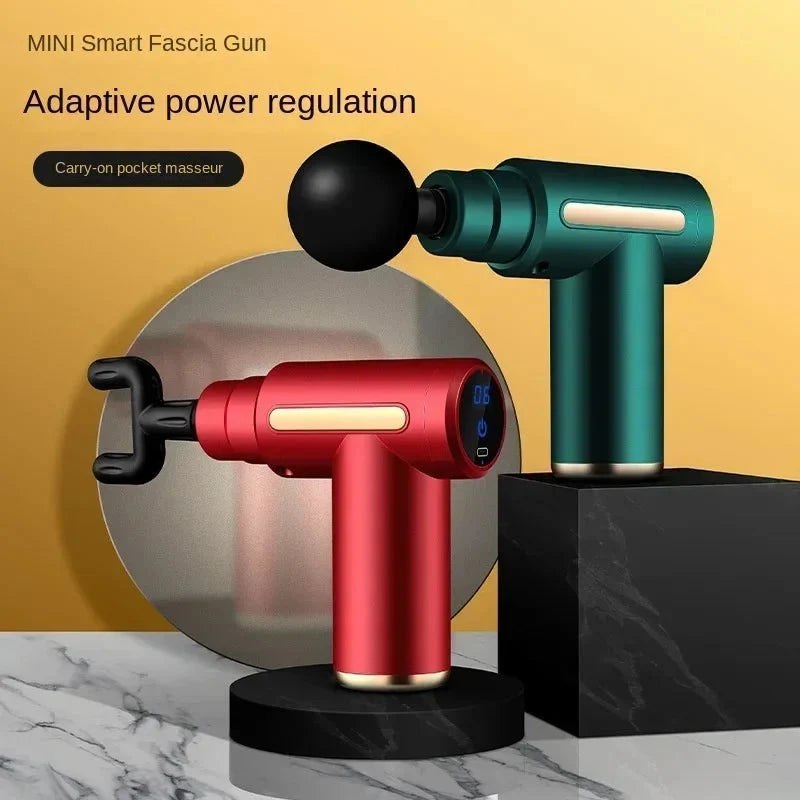 Handheld Massage Gun T-Handle Four Interchangeable Heads
