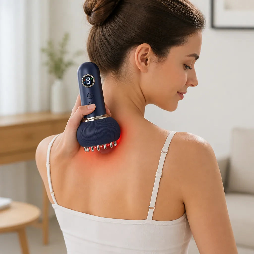 Handheld Massager Heat Vibration & Microcurrent