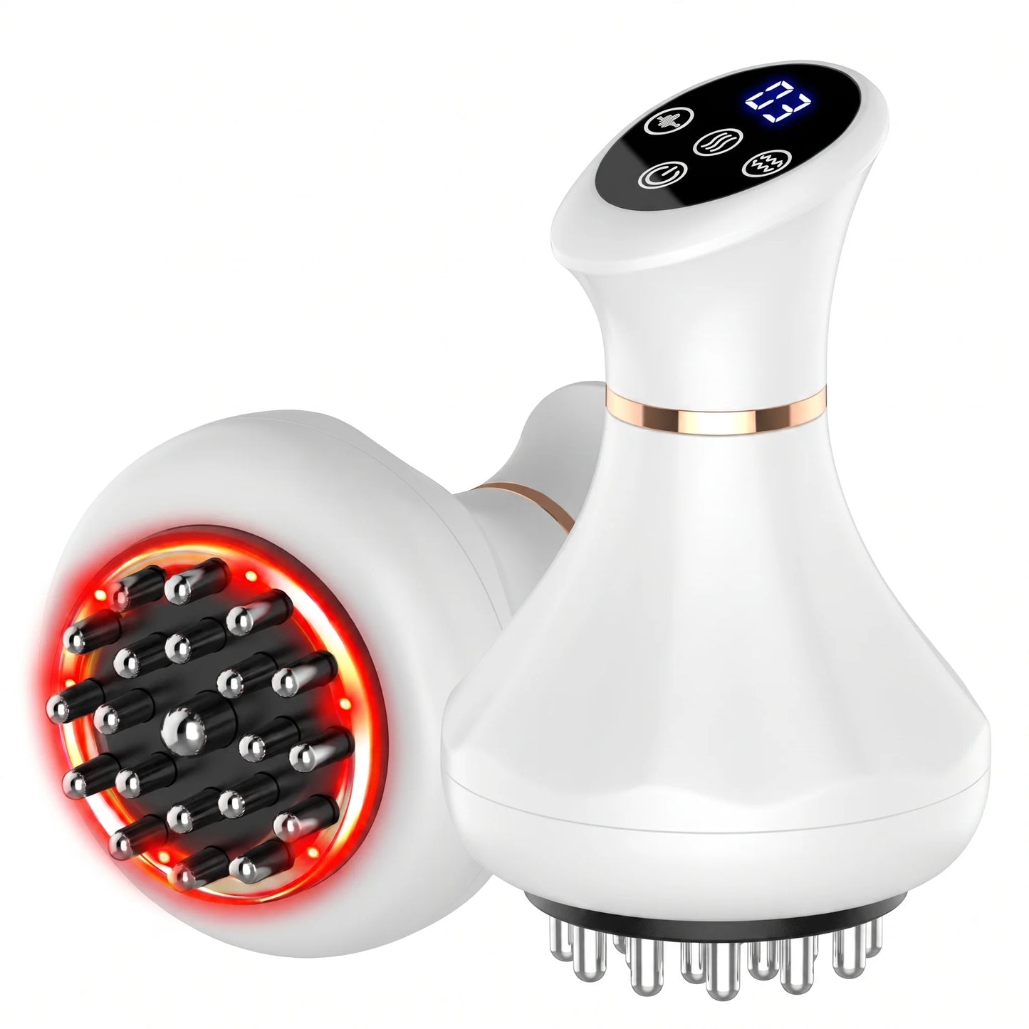 Handheld Massager Red Light & Vibration USB Rechargeable