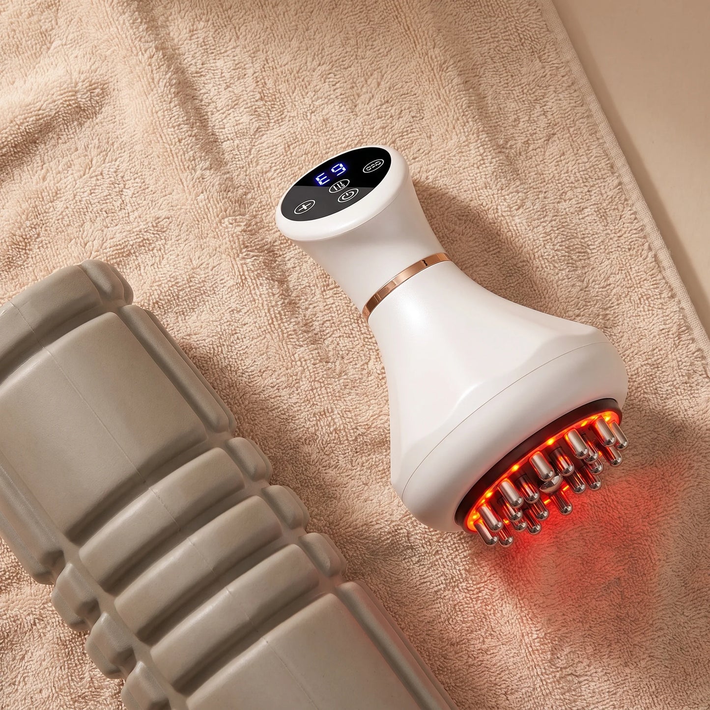 Handheld Massager Red Light & Vibration USB Rechargeable