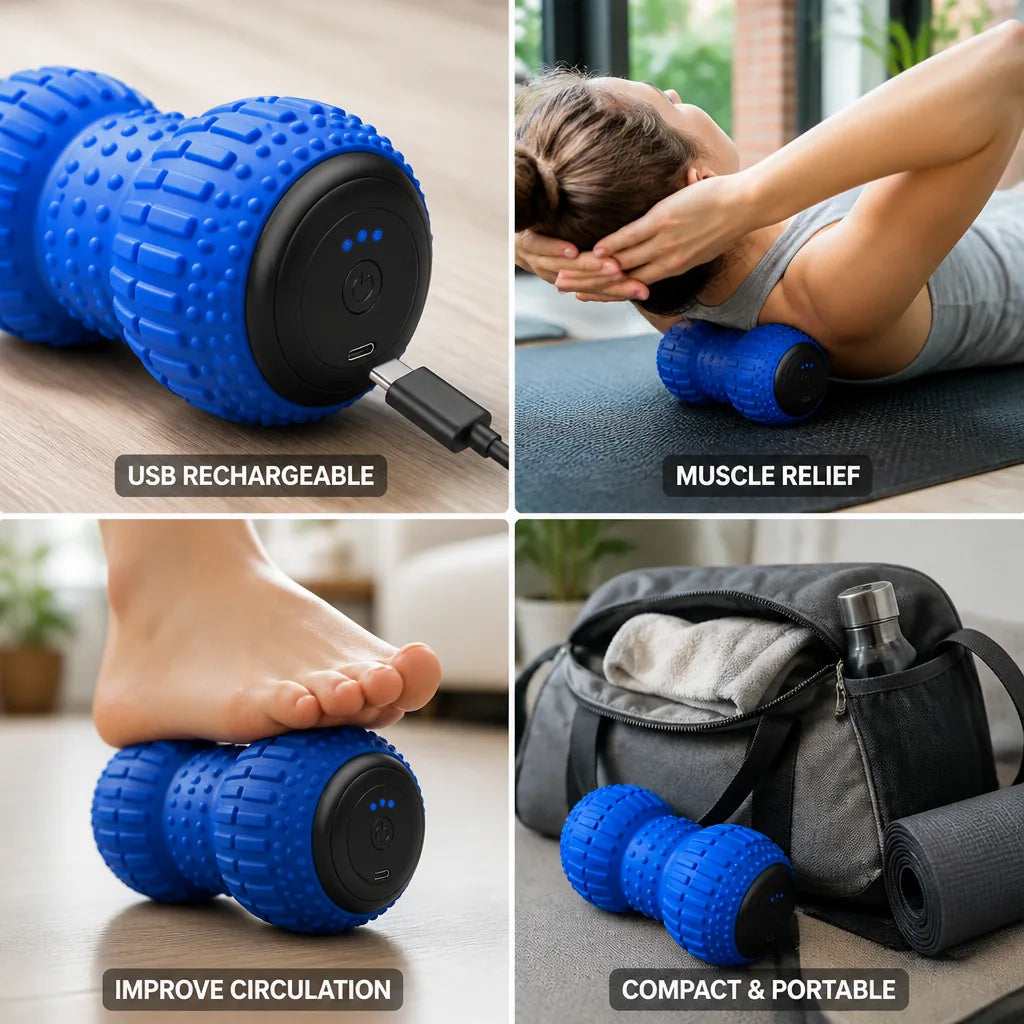 Handheld Massager Vibration Therapy USB Rechargeable