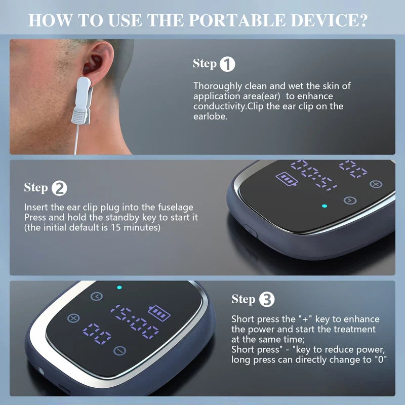 Handheld Microcurrent Device Rechargeable Travel-Friendly