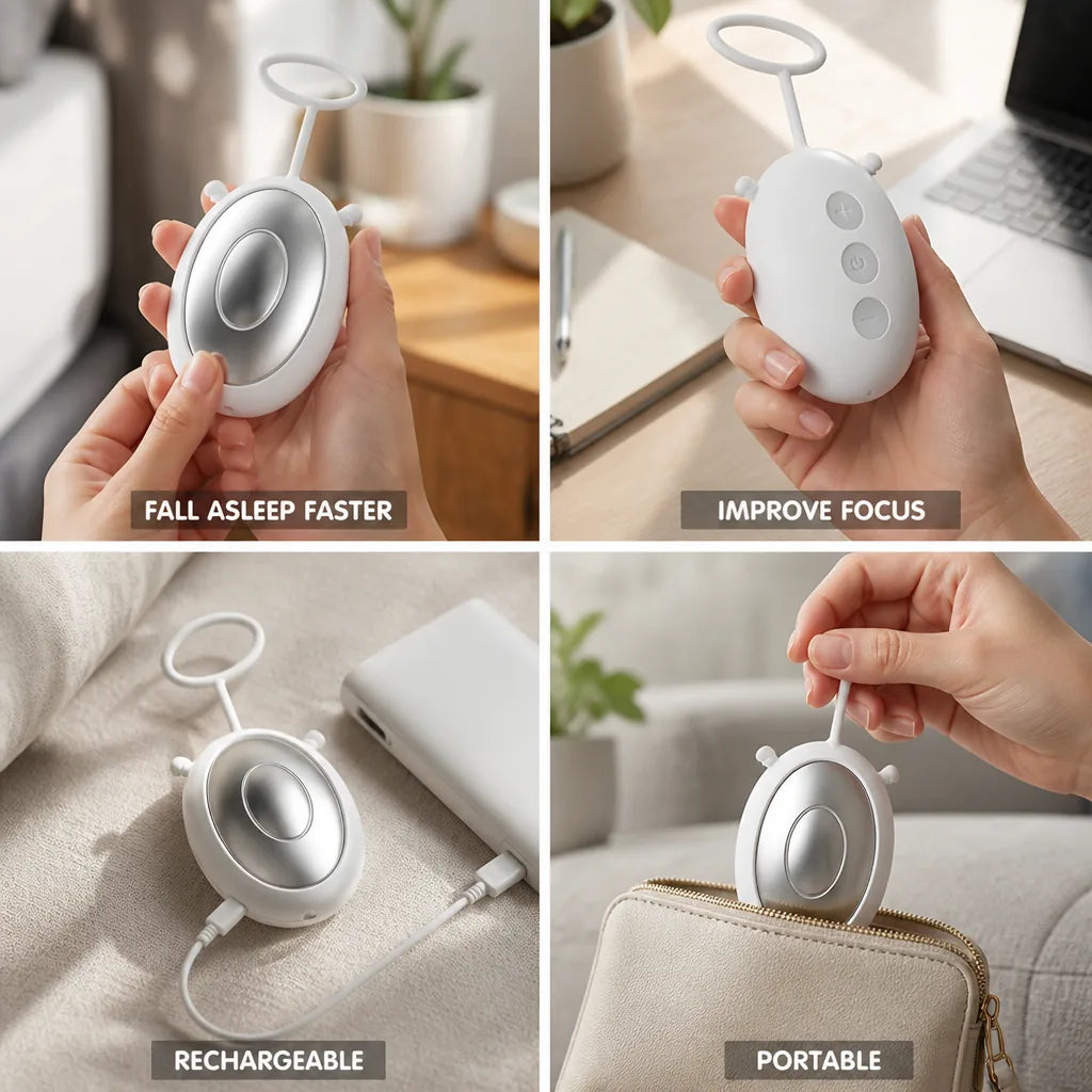 Handheld Sleep & Focus Device Portable Rechargeable Microfrequency