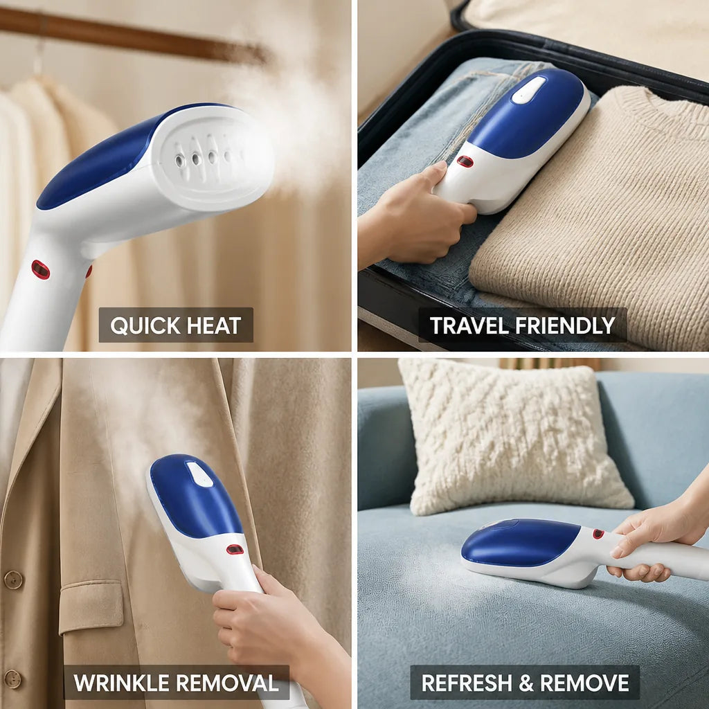 Handheld Steamer Compact Travel Quick Heat & Lightweight