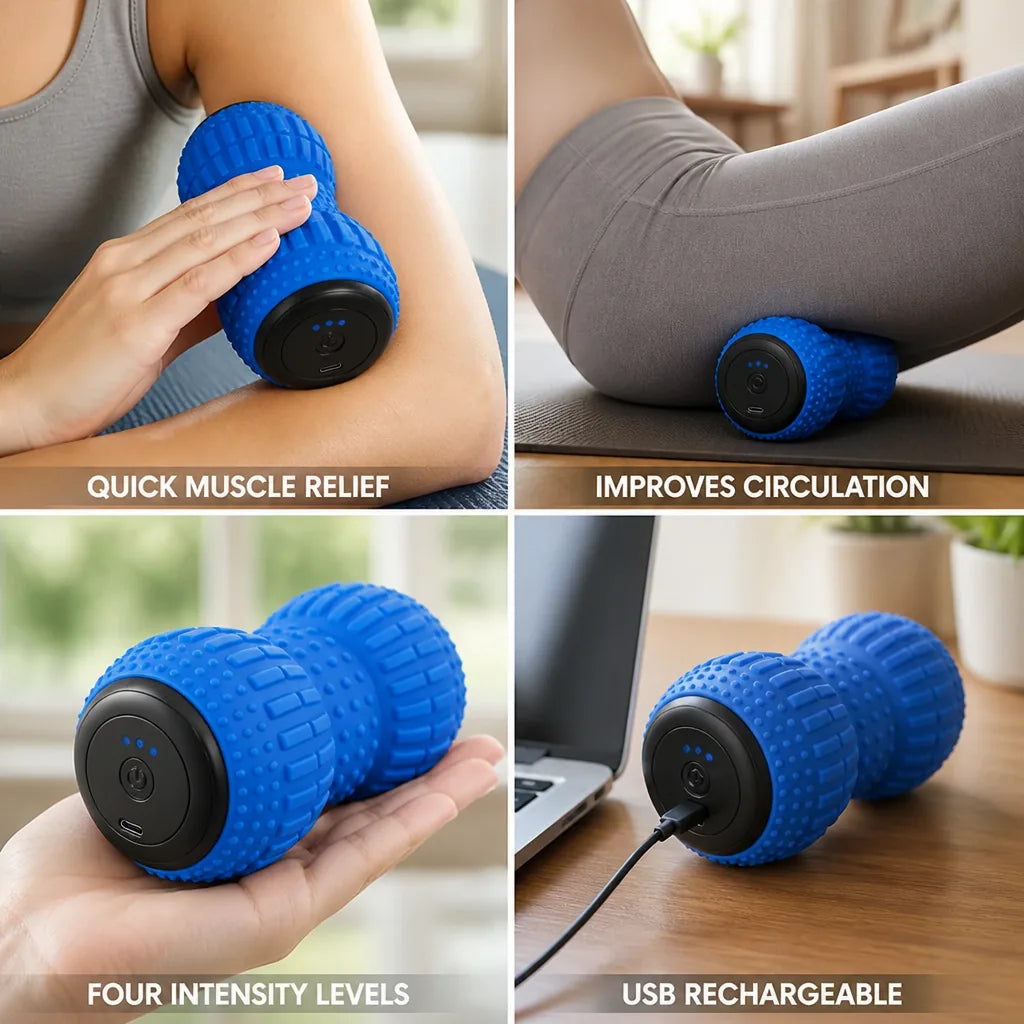 Handheld Vibration Massager Four Intensity Levels USB Powered