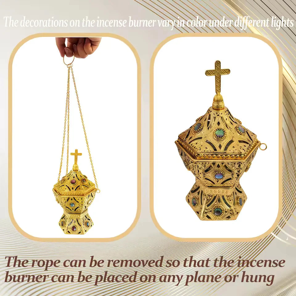 Hanging Incense Burner Clean Burning Ash Catcher