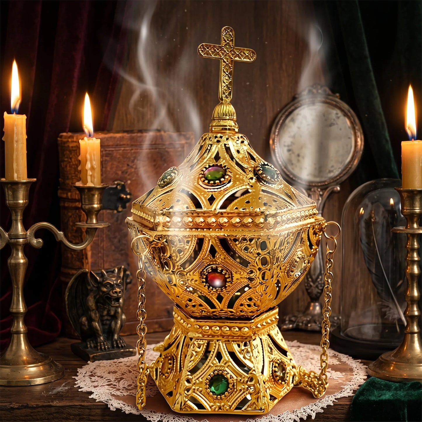 Hanging Incense Burner Clean Burning Ash Catcher