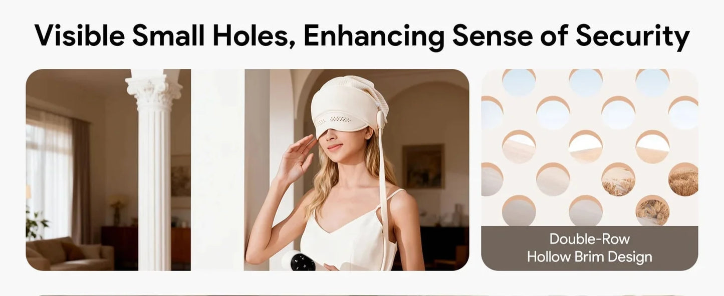 Head & Eye Massager Air Compression & Heat Cordless