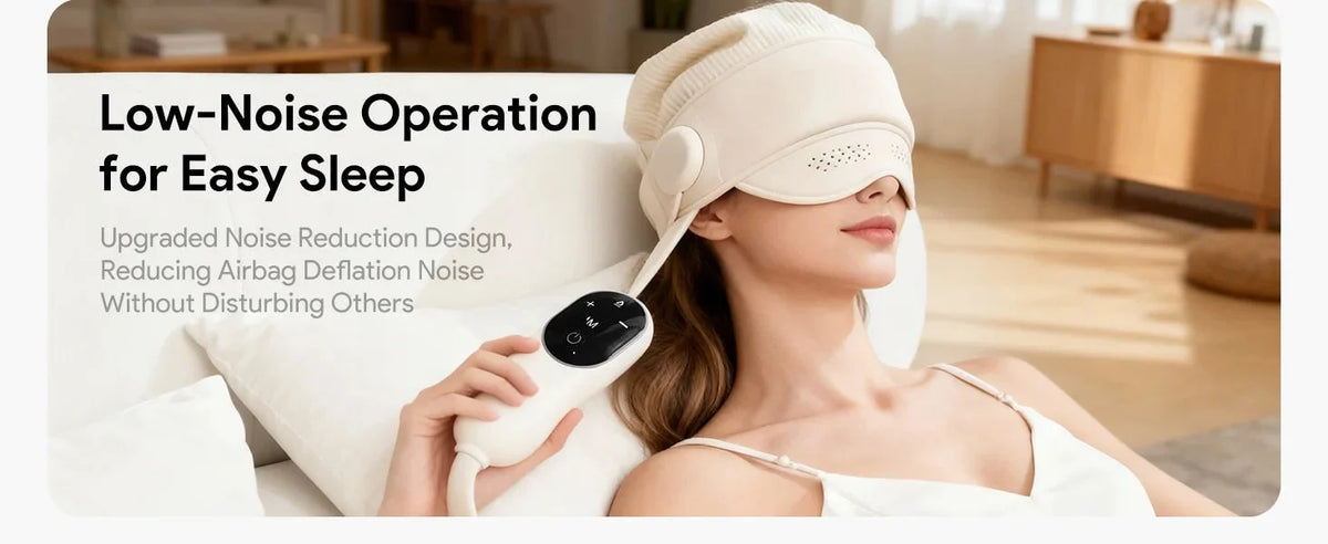 Head & Eye Massager Air Compression & Heat Cordless