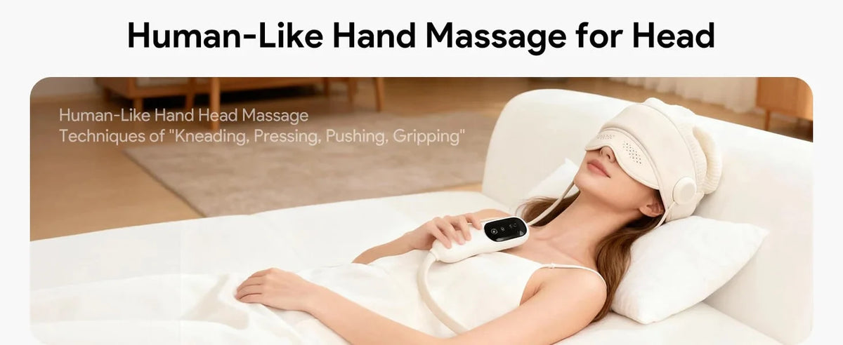 Head & Eye Massager Air Compression & Heat Cordless