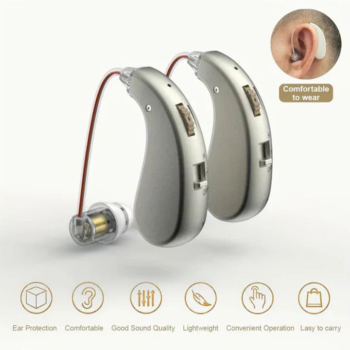 Hearing Aids Bluetooth & Rechargeable Noise Reduction