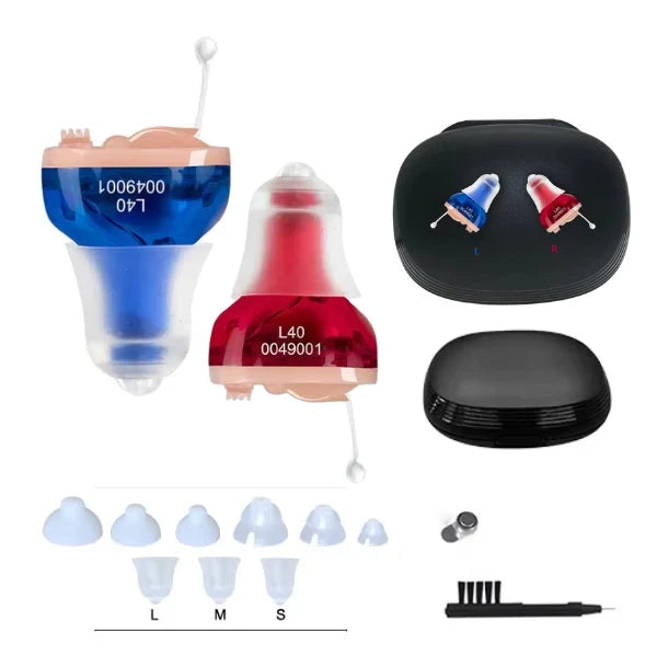 Hearing Aids Rechargeable Invisible Clear Sound