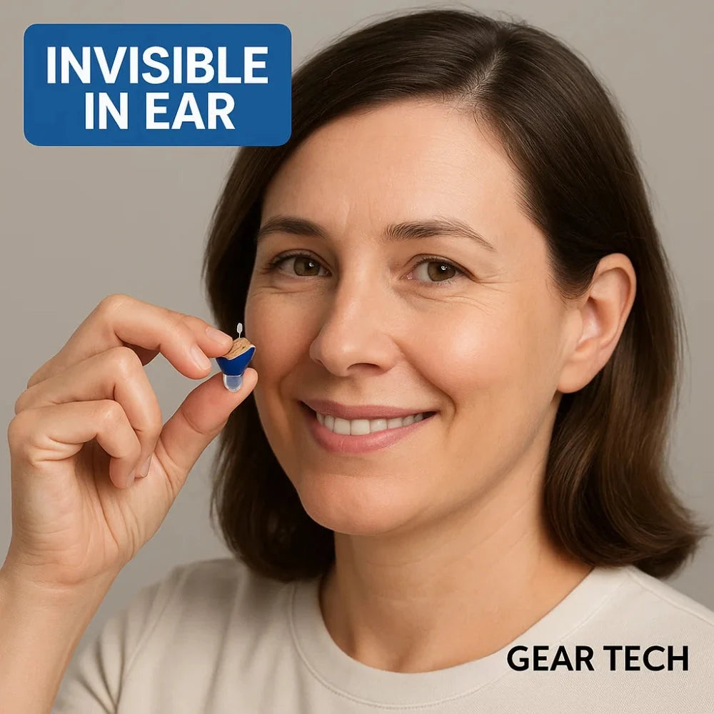 Hearing Aids Rechargeable Invisible Clear Sound