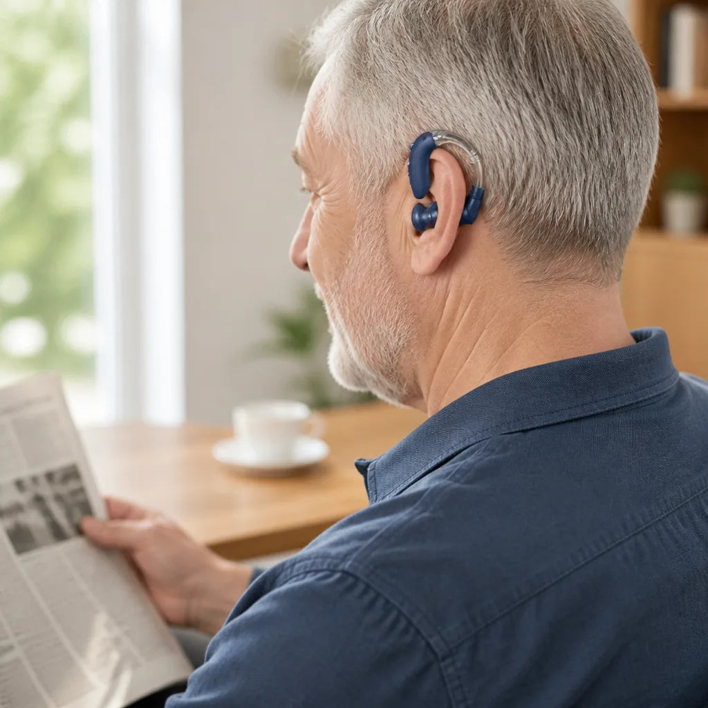 Hearing Amplifier Rechargeable Noise Reduction Discreet Behind-The-Ear