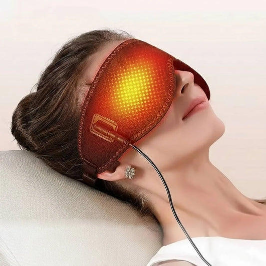 Heated Eye Mask USB Powered Adjustable Warmth