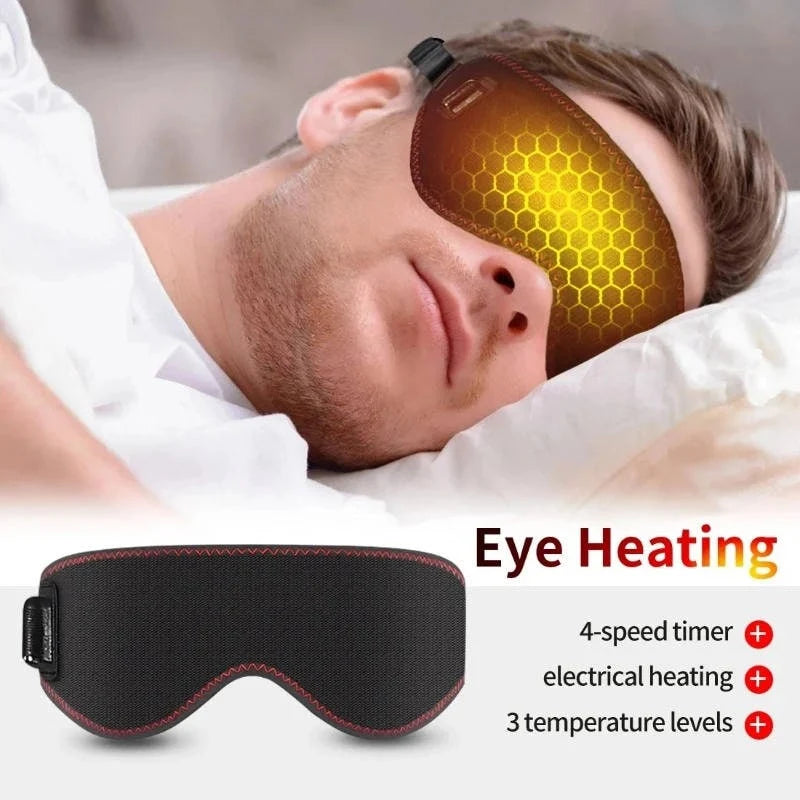 Heated Eye Mask USB Powered Adjustable Warmth