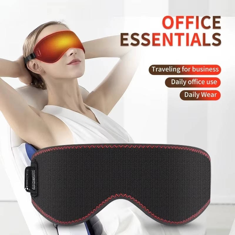 Heated Eye Mask USB Powered Adjustable Warmth