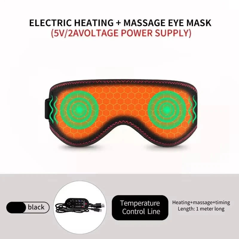 Heated Eye Mask USB Powered Adjustable Warmth