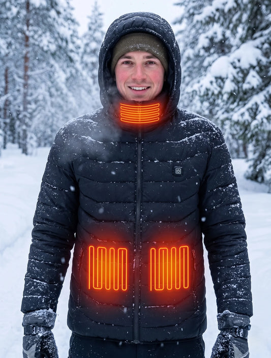 Heated Jacket USB Rechargeable Targeted Heat Zones