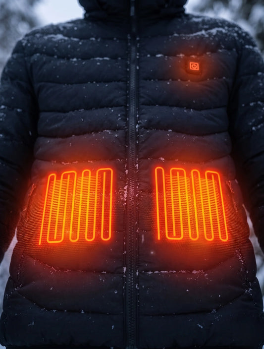 Heated Jacket USB Rechargeable Targeted Heat Zones