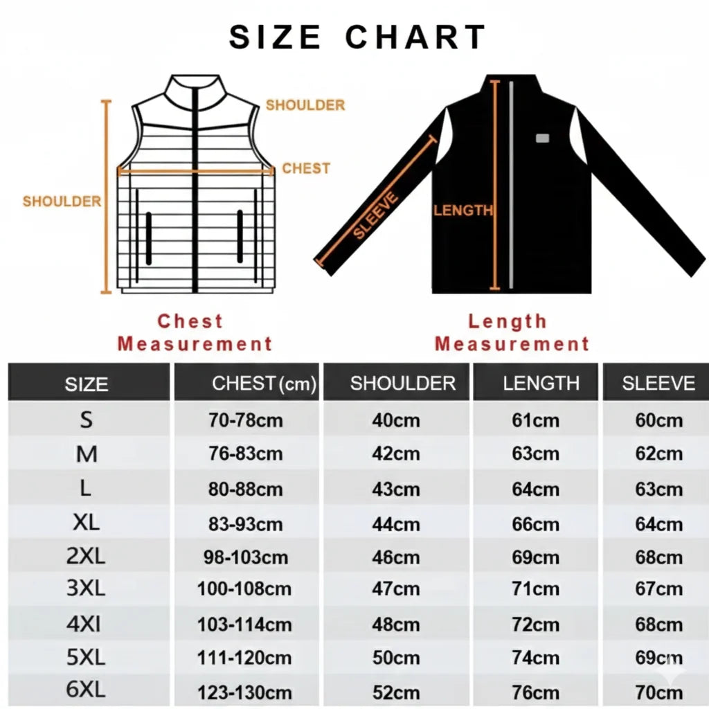 Heated Jacket USB Rechargeable Targeted Heat Zones