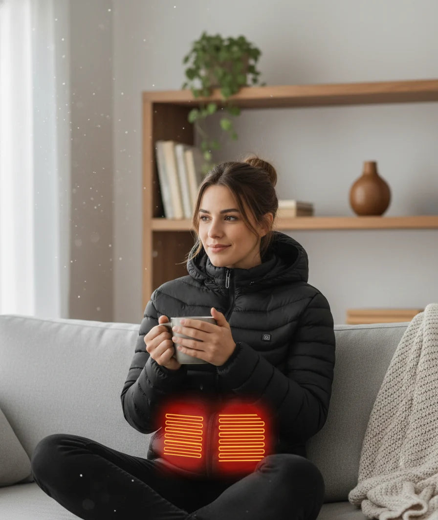 Heated Jacket USB Rechargeable Targeted Heat Zones