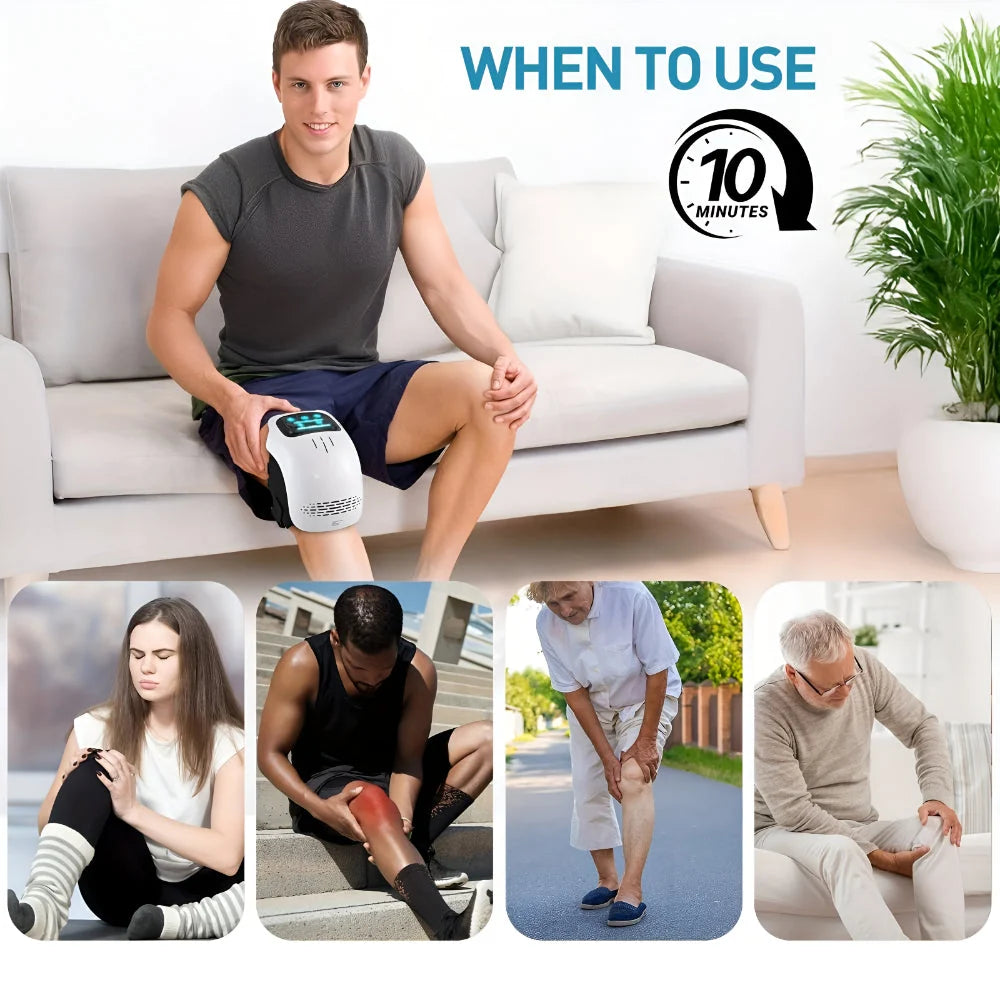 Heated Knee Wrap Cordless USB Rechargeable Adjustable Straps